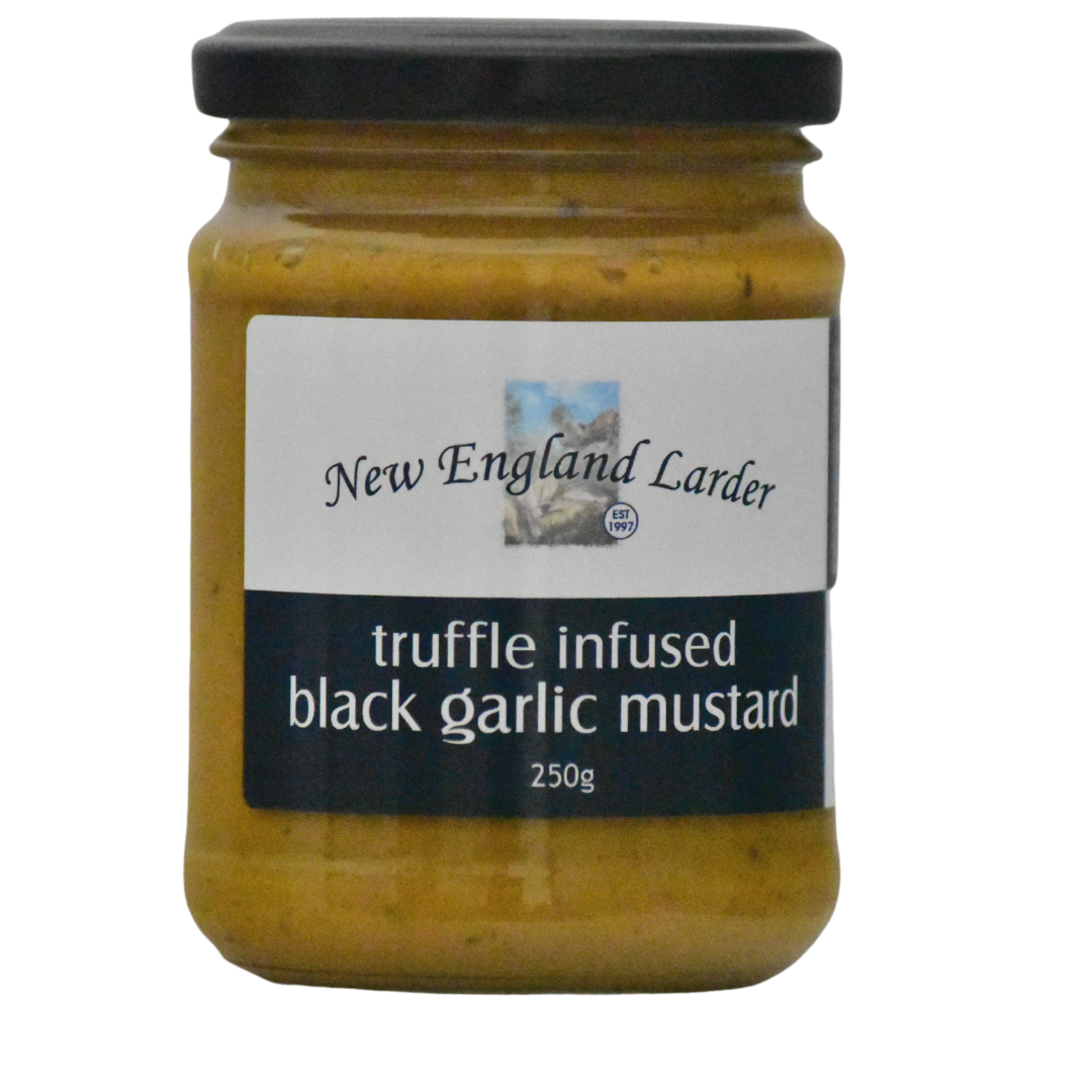 New England Larder Truffle Infused Black Garlic Mustard 250g