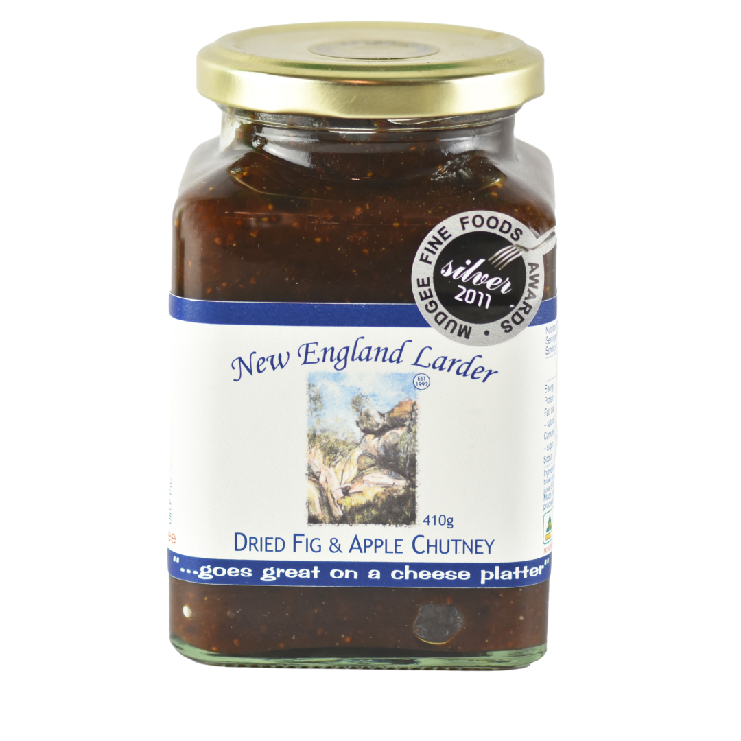 New England Larder Dried Fig & Apple Chutney 410g