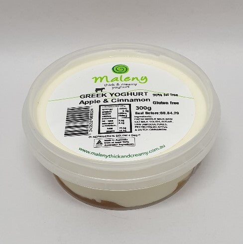 Maleny Yoghurt 250gr Apple & Cinnamon