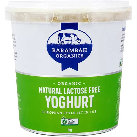 Barambah Organics Lactose Free Yoghurt 1kg
