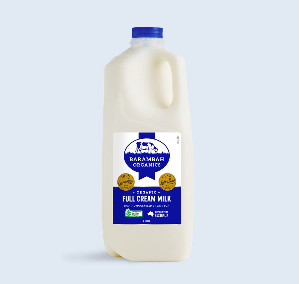 Barambah Organics Milk 2L Full Cream