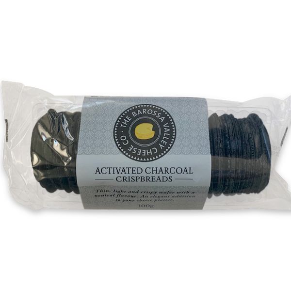 Barossa Valley Cheese Co. Crispbread Activated Charcoal 100g Fresh