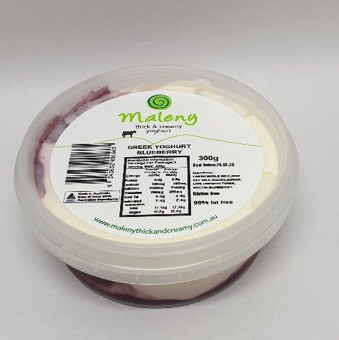 Maleny Yoghurt 250gr Blueberry