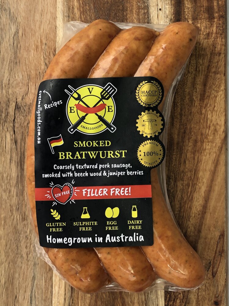 Eves Smoked Bratwurst 360g