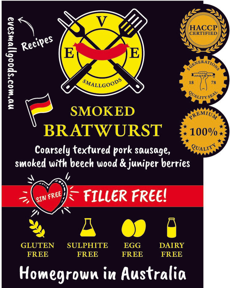 Eves Smoked Bratwurst 360g