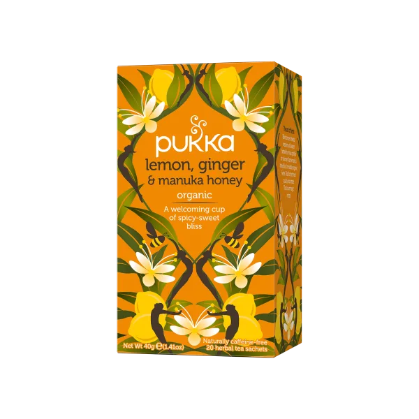 Pukka Lemon Ginger Manuka Honey Tea 20 Bags