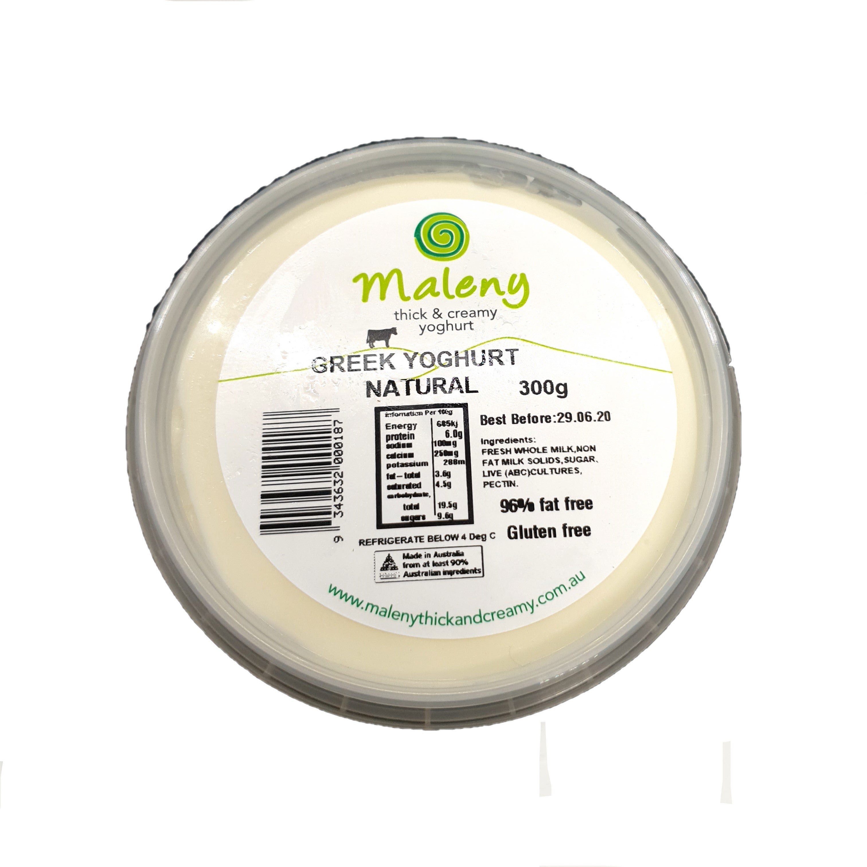 Maleny Yoghurt 250gr Natural
