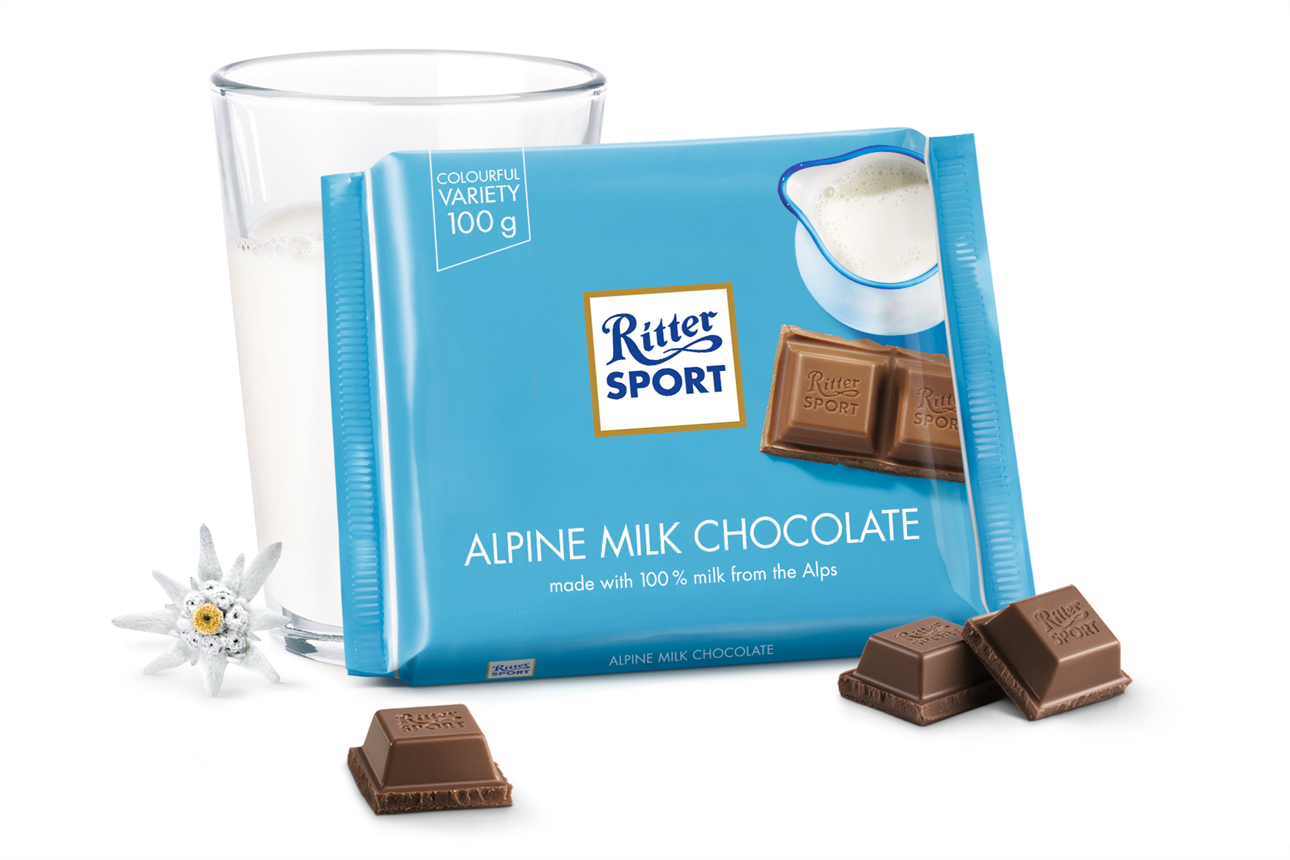 Ritter Alpine Milk Chocolate 100g