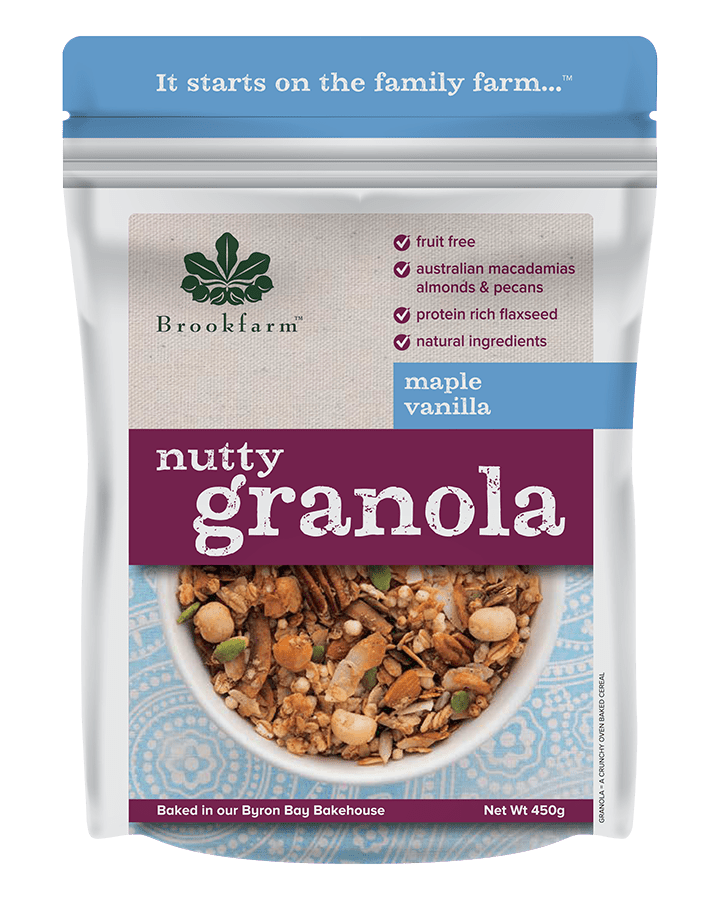 Brookfarm Nutty Granola Maple Vanilla 450g