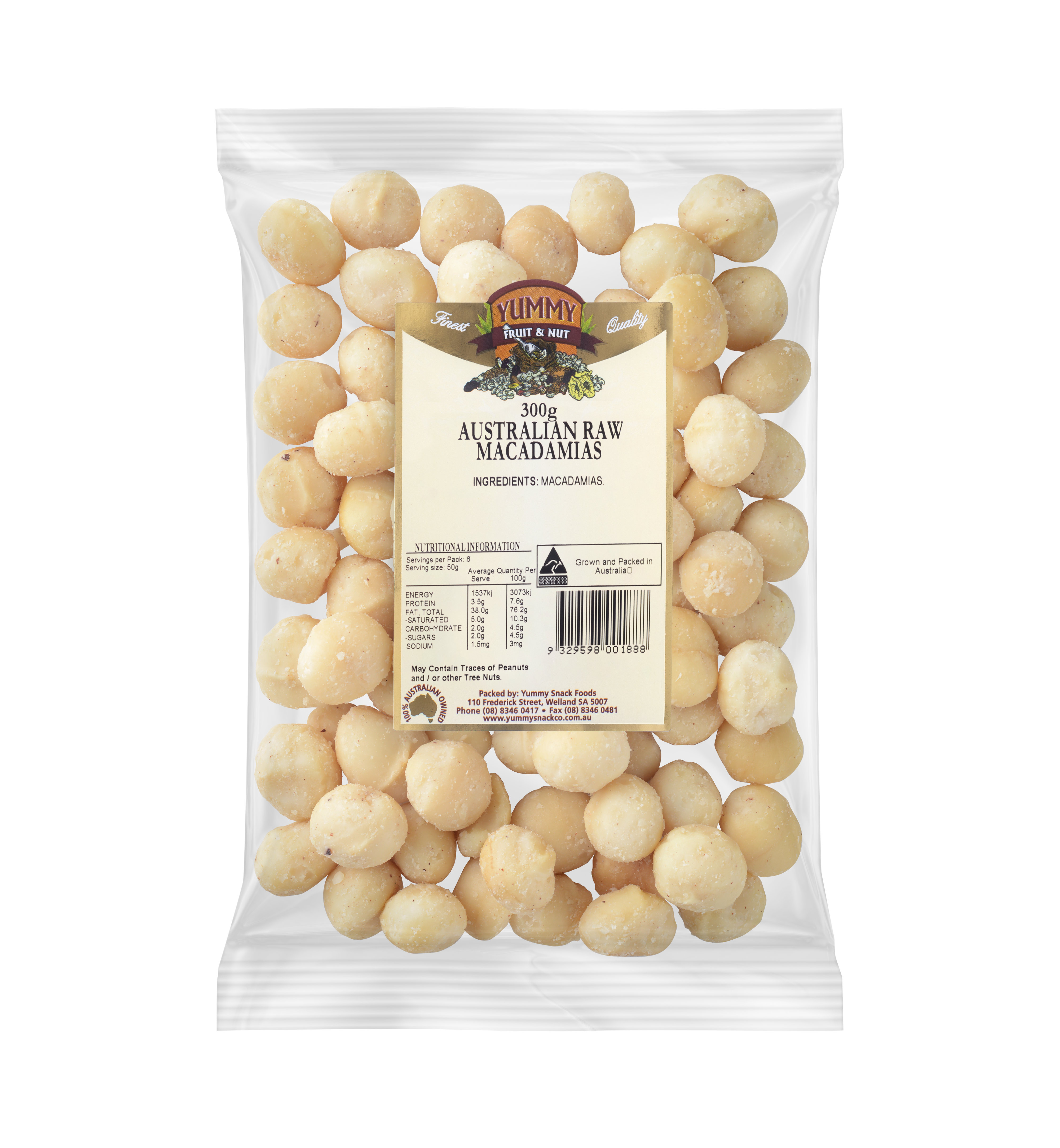 Yummy Raw Macadamia Nuts 300g