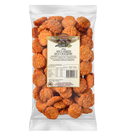 Yummy Rice Cracker Spicy Baked 300g