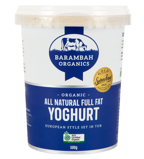 Barambah Organics All Natural Yoghurt 500gr