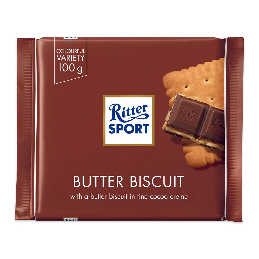 Ritter Butter Biscuit Milk Chocolate 100g