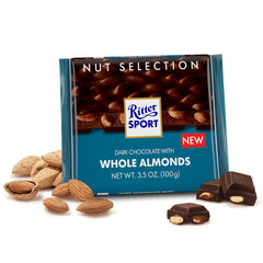 Ritter Whole Almond Dark Chocolate 100g