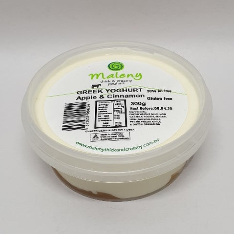 Maleny Yoghurt 250gr Apple & Cinnamon