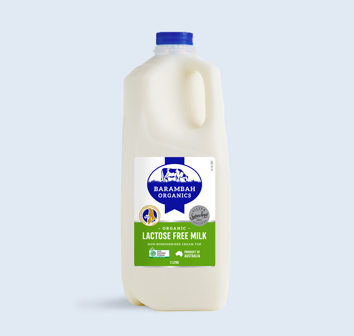 Barambah Organics Milk 2L Lactose Free