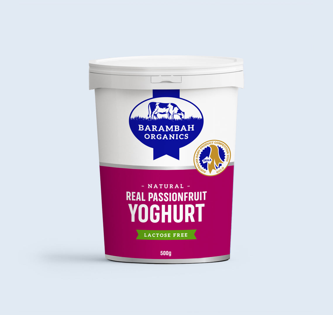 Barambah Organics Passionfruit Yoghurt 500gr