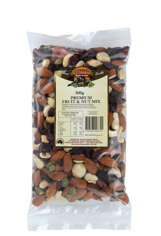 Yummy Premium Fruit & Nut Mix 500g