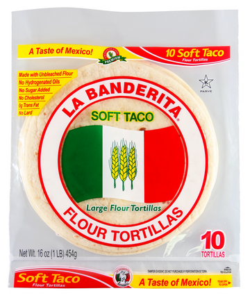 la Banderita 8" Tortilla 454g 10 Pack