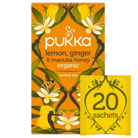 Pukka Lemon Ginger Manuka Honey Tea 20 Bags
