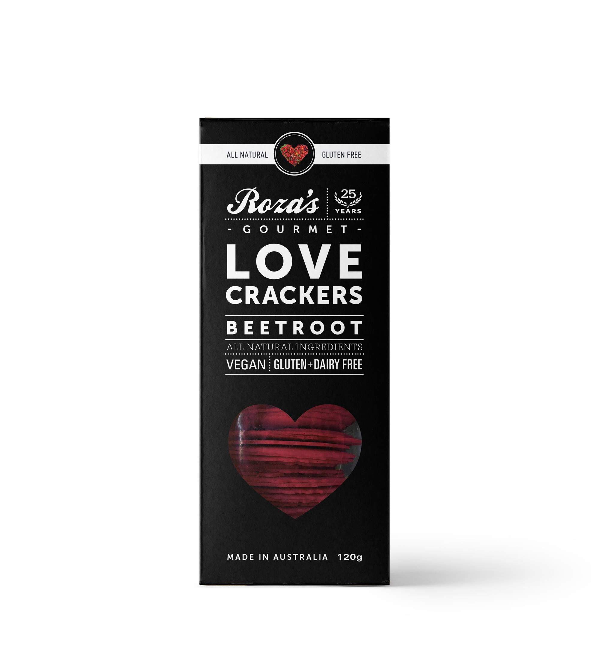 Roza's Love Crackers Beetroot 120g