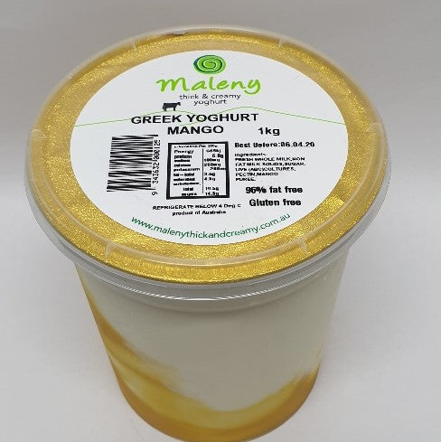 Maleny Yoghurt 1kg Mango