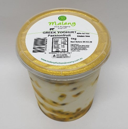 Maleny Yoghurt 1kg Passionfruit