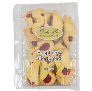 Dolce Mio Raspberry Shortbread 200g