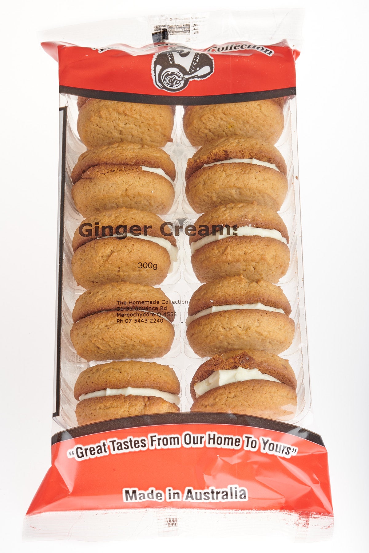 Home Made Collection Ginger Cream Biscuits 300g