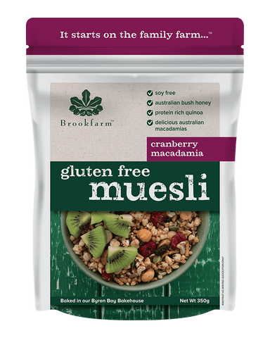 Brookfarm Gluten Free Macadamia Cranberry Muesli 350g