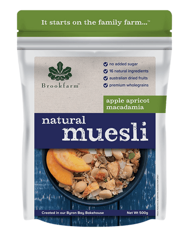 Brookfarm Natural Macadamia Apricot Muesli 500g