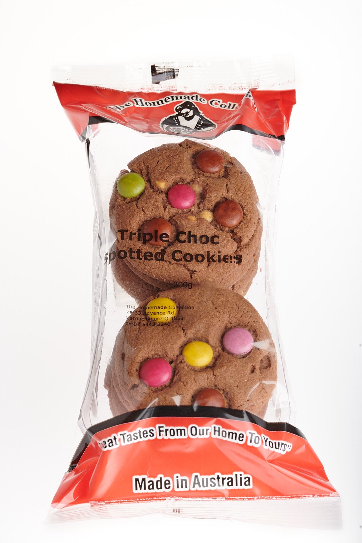 Home Made Collection Triple Choc Spotted Cookie 300g